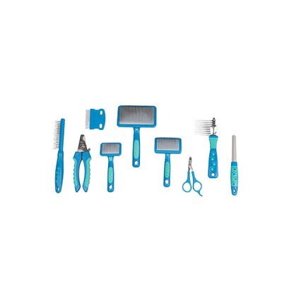 KIT PROFISSIONAL PARA TOSA 9 PEÇAS (AZUL) - PRECISION EDGE