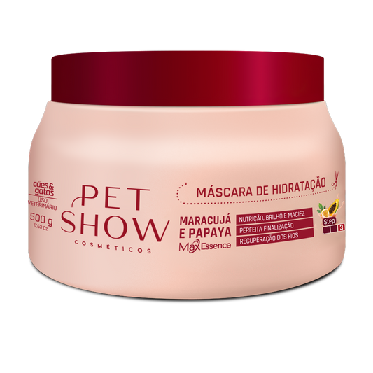 MÁSCARA DE HIDRATAÇÃO MARACUJÁ E PAPAYA 500G - PET SHOW